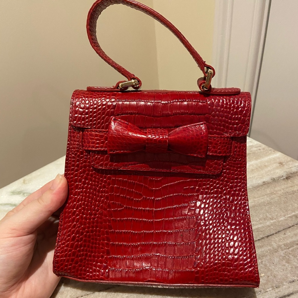 Lord & Taylor Genuine Leather Red Purse